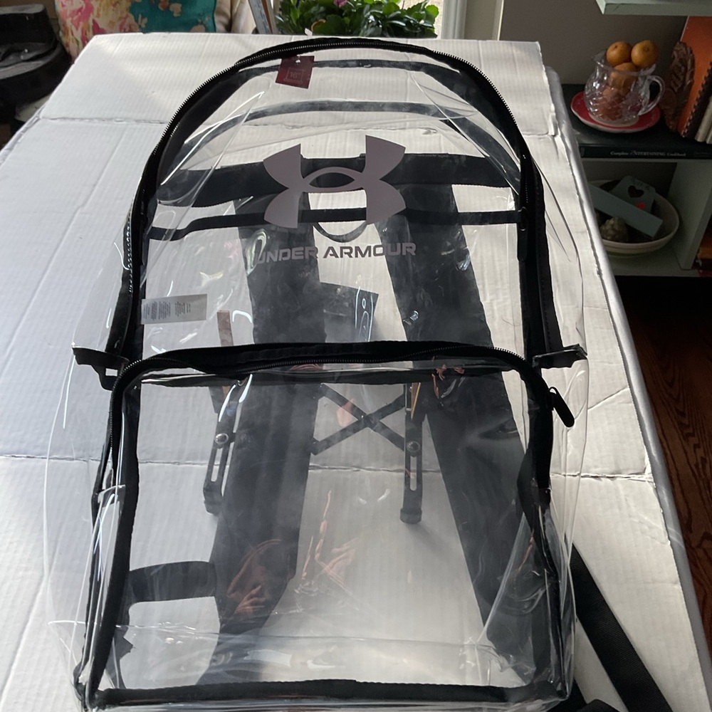 Under Armour Transparent Backpack With Black Acce… - image 1
